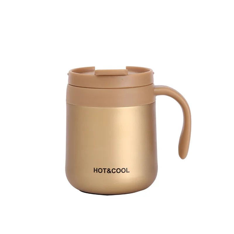 Coffee Mug with Lid Double Wall Stainless Steel Coffee Cup