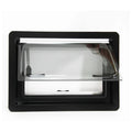 Cheap Price 800x500mm Right Angle Aluminum Profile Acrylic Glass Exit Window for RVs Caravan Push Window