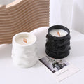 Nordic INS Empty Ceramic Candle Jar Creative Candlestick DIY Art Soybean Wax Container Aromatherapy Candle Cup
