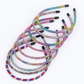 Full Rhinestones Cords Headbands for Women Crystal Jewelry Hair Hoops Bling Bling Hair Bows Hairbands