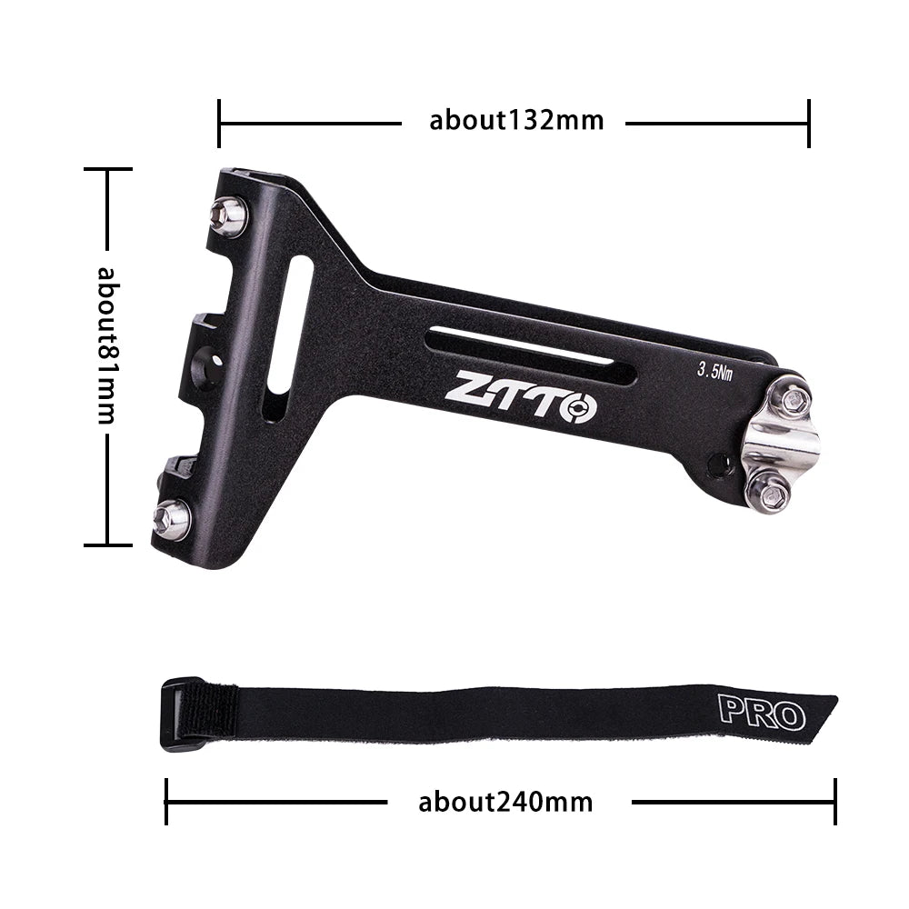 ZTTO BICYCLE BICYCLE DOUBLE BOTTLE CAGE ADAPTER ALUMINUM ALLOY BOTTLE CAGE CLAMP RAINBOW COLOR BOTTLE HOLDER SUPPORT