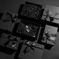 Hot Silver Jewelry Box Packaging Box Laser Hot Silver Earrings Bracelet Earrings Ring Black Jewelry Box
