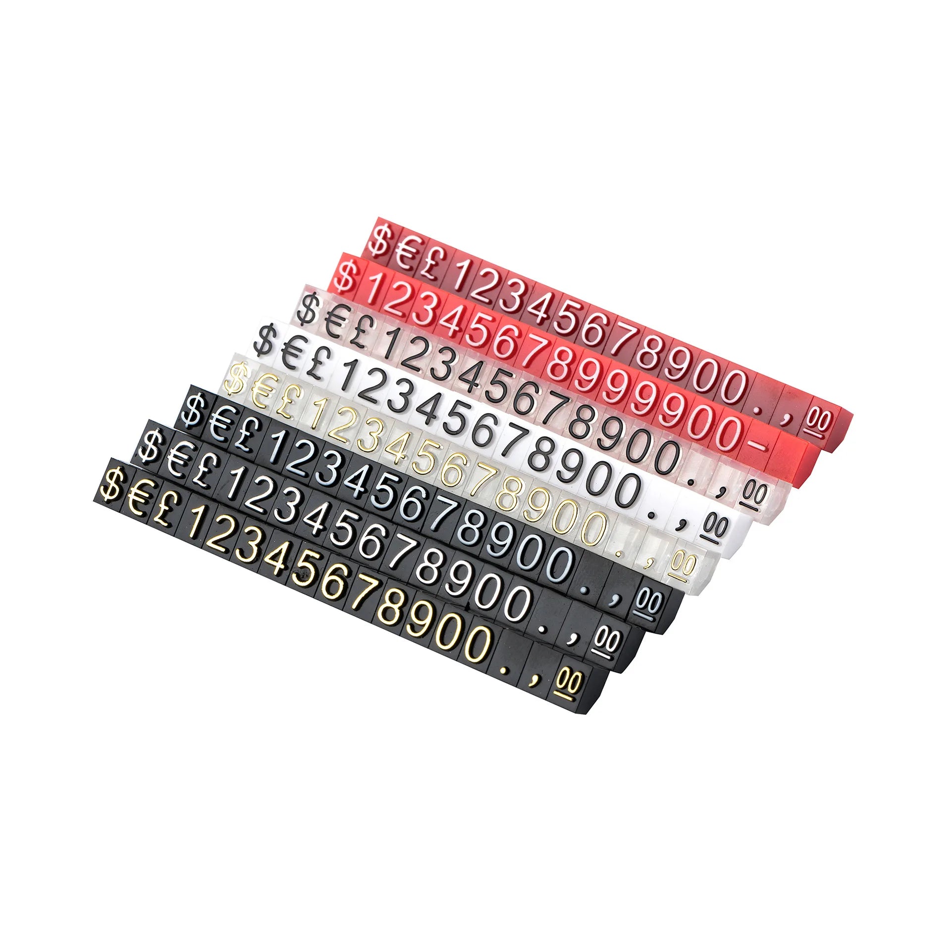 Wholesale Jewelry Shop Digital Plastic Pricing Tags Display Price Cubes