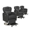 Hydraulic Faux Leather Electric Ergonomic Durable Folding Barber Chair with Recliner Portable for Barber Shop
