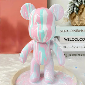 Hot Sale DIY Fluid Resin Bears Handmade Animal Pattern Crafts Wholesale Fluid Paint Art
