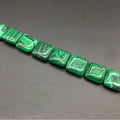 DIY Malachite loose square shape beads for making bracelet and necklace DIY jewelry