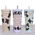 Custom Transfer Sticker Label Packaging Printing Fashion Waterproof 20 24 OZ UV  Glass Cup Wrap Transfers