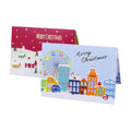Creative Half-Fold Blessing Greeting Card Simple Fashion English Card Flowers Bouquet Hanging Card Message Postcard