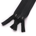 Recycle Invisible Zipper Plastic Close-end Black Nylon #3 Invisible Zipper for Dress Rpet Invisible Zipper