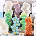 DIY Crystal Epoxy Silica Gel & Silicone Disposable Decorative Mould Sun Flower Five Links Love Clover Candle Aromatherapy Soap