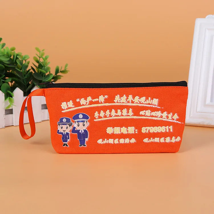 Pencil Bags Personalised Cosmetics Low Moq Set Women Personalized Brush Professional Organic Cotton Makeup Bag