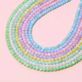 JC Crystal Factory Direct Sell 3mm Macaron Natural Freshwater Shell Round Beads