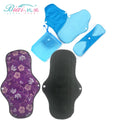 Customized Printed Patterns Gray Polar Fleece Lining Reusable Washable Sanitary Pad Set Super Absorbent for Bid Project