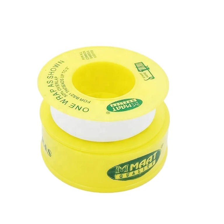 12mm PTFE Thread Seal Tape 0.075mm Thick 12m Length White for Gas Pipe Use in South Africa
