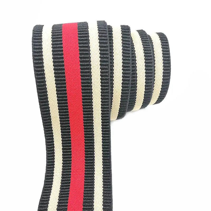 Eco-friendly Customized Printing 30mm High Stretch Elastic Trim Flat Custom Width Waistband Elastic Webbing Tape for Clothing