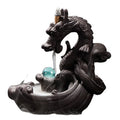 19*10*20cm Factory Sale China Ceramic Backflow Dragon Incense Burner Home Decor Censer with Crystal Ball Waterfall Incense Cone