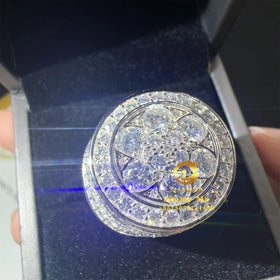 New Arrivals Iced Out Pass Diamond Tester Fashion Jewelry Men 925 Sterling Silver Vvs Moissanite Diamond Hip Hop Man Ring