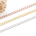 Hot Sale Welded Extension Chian for DIY Necklace Waterproof Extender Tail Chain for Jewelry Making
