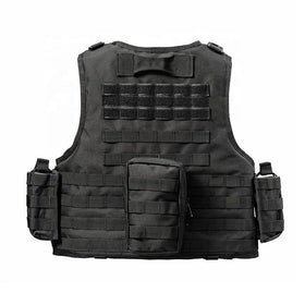 YAKEDA Wholesale Custom Logo Comfortable Waistcoat Black Nylon Polyester MOLLE Outdoor Tactical Vest