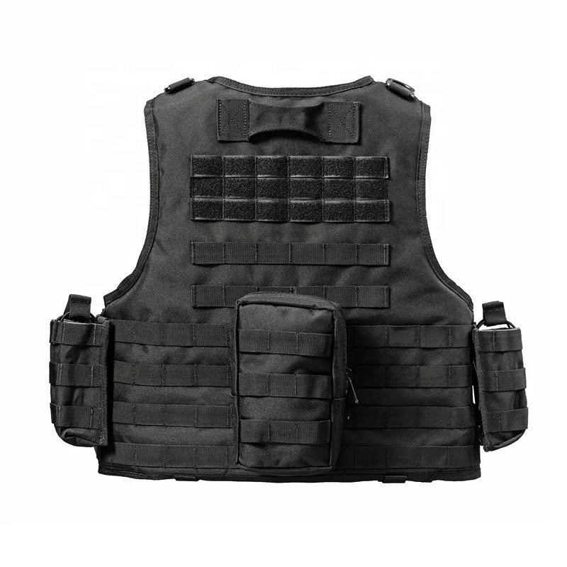 YAKEDA Wholesale Custom Logo Comfortable Waistcoat Black Nylon Polyester MOLLE Outdoor Tactical Vest