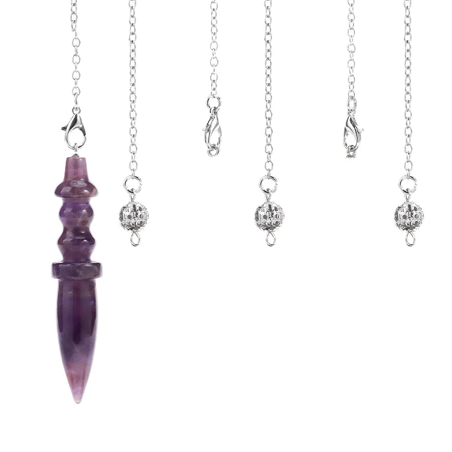 Hot Natural Egyptian Crystal Quartz Pendulums Feng Shui Feng Shui Spiritural Meditation Pendulos Gemstone Point Pendant