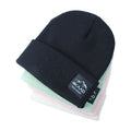 Unisex Warm Outdoor Ski Running Knitted Beanie With Woven Label