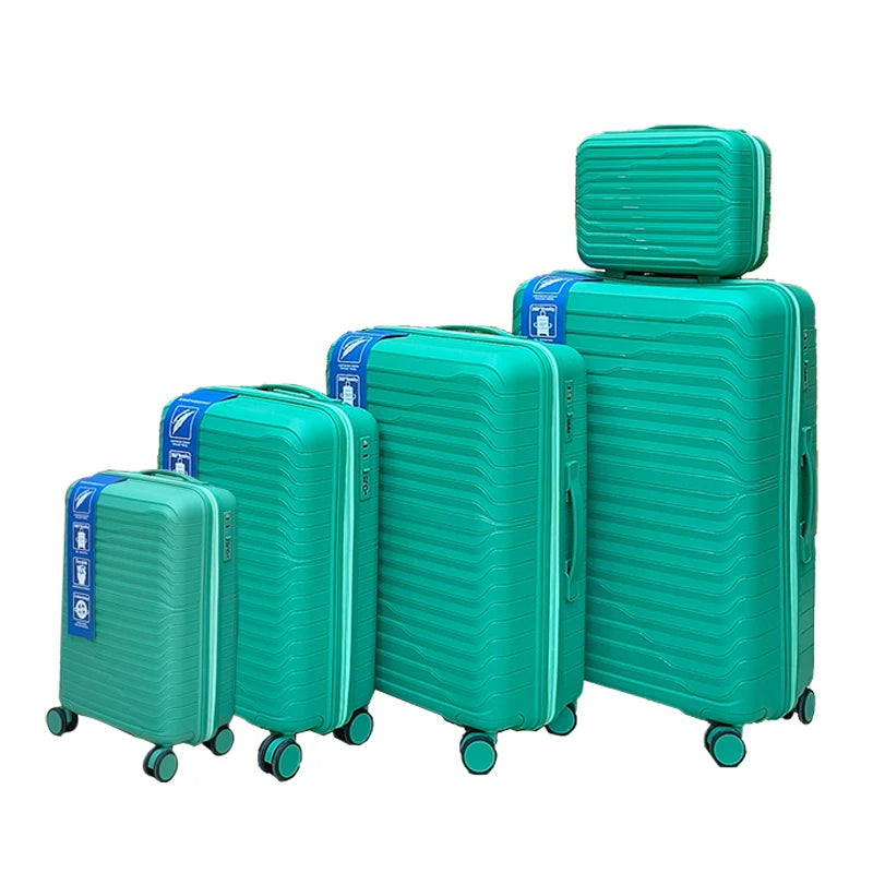 Marksman 2024 Hot Selling pp Luggage Sets No Noisy Wheels Trolley case Matching Color pp Suitcase