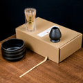 Handmade Japanese Ceramic  Matcha Bowl Set Custom Bamboo Matcha Whisk Set