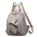 10 l Promo Solid Oxford Lady Grey Books Dragonfly Mini Floral Backpack for Shoulder