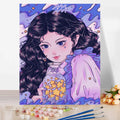 Hot Selling Oil Painting Cartoon Girls DIY Painting by Numbers Wholesale Handmade Gifts Home Decoration Picture on Canvas