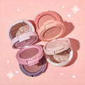 Highlighter Vegan Private Label Cruelty Free Face Contour Cosmetics 3 Colors Pan Blush Palette Set
