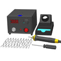 LCD Display Professional Wood Burning Kit Dual Pen Pyrography Machine