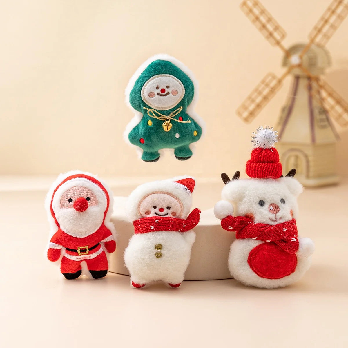 Wholesale Christmas Cat Plush Toys Funny Chew Toys Cat Catnip  Christmas Toy Plush Pet Christmas Toy for Cats with Catnip