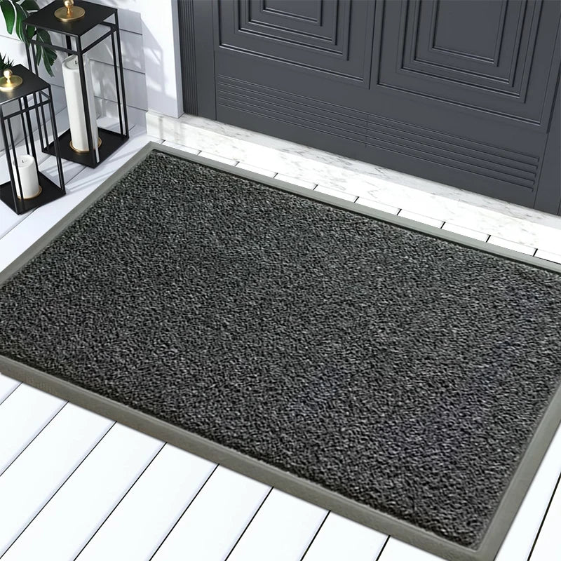 Heavy Duty Outdoor & Indoor Washable PVC Coil Mat Waterproof Anti-Slip Commercial Doormat with Custom Designs