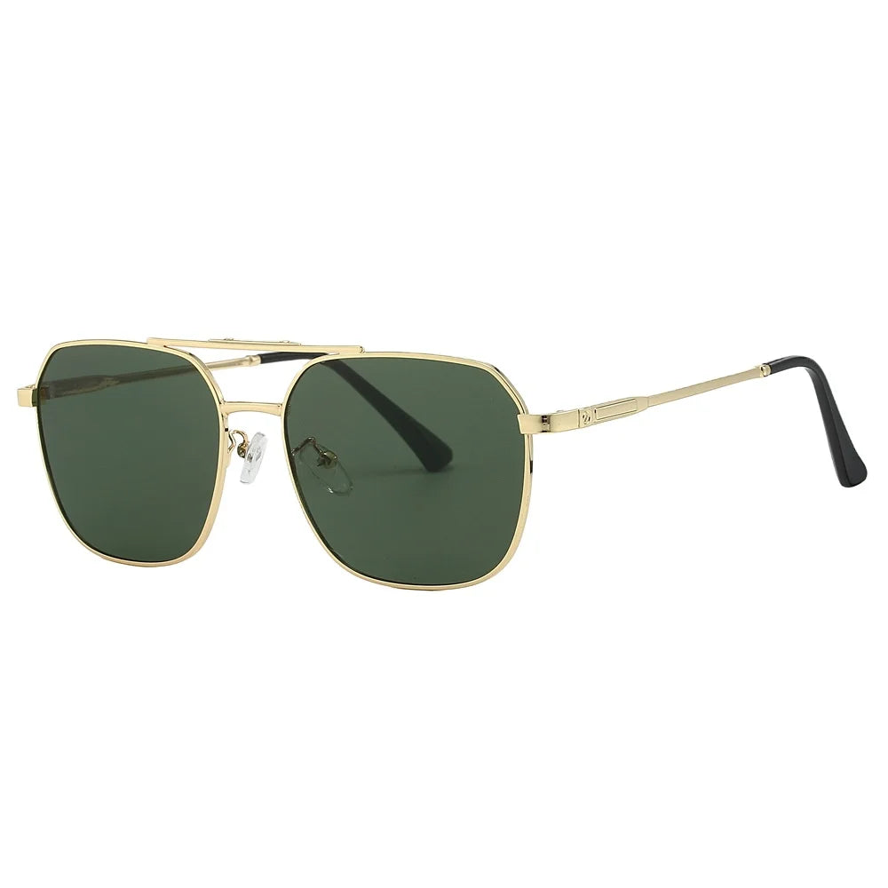 New Designer Classical Driving Sun Glasses Metal square Frame Eyewear Uv400 Vintage Style Shades Men Sunglasses 2026