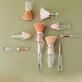 3 in 1 MultiFunction Blusher Eyeshadow Eyebrow Lip Concealer Mascara Beauty Travel Pink Skin-friendly Customized Makeup Brushes