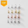 DIY 925 Sterling Silver Small Jingle Bell Charm Pendant Jewelry Findings for Necklace Bracelet Anklet Making