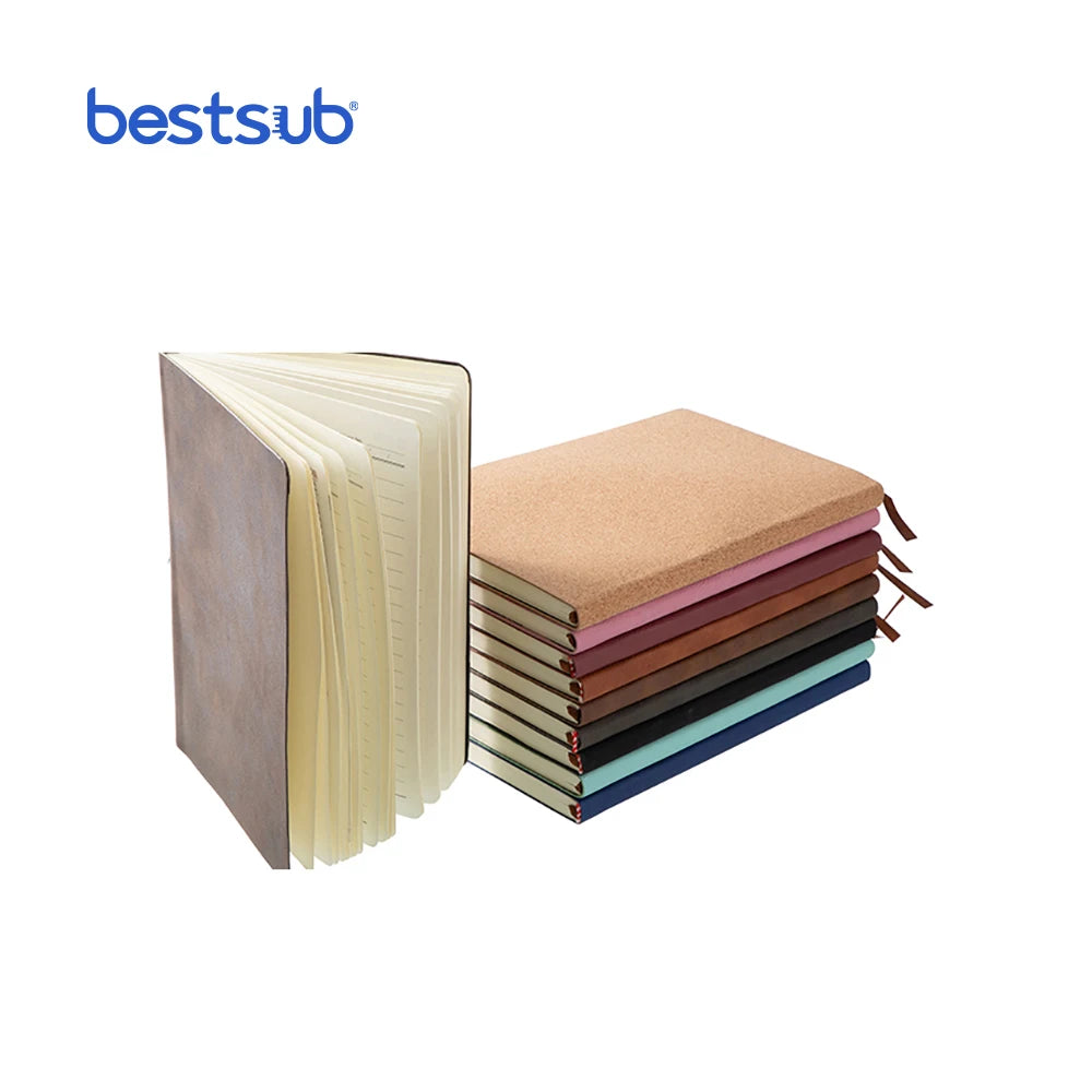 BestSub Wholesale Custom Engraving Blanks Leather A5 Notebook 120 Sheets Thread Sewing Bound Promotion Use