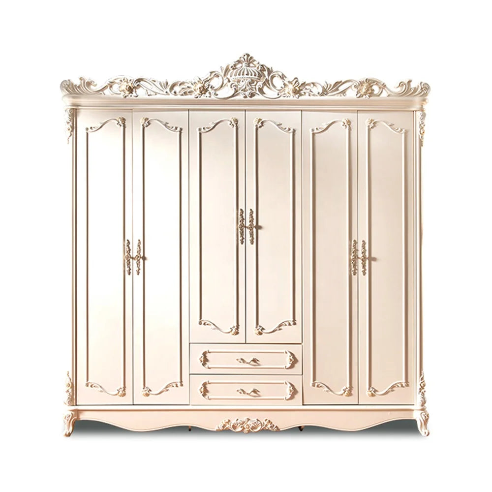 CBMmart Bedroom Wardrobe Europe Classic Traditional Style Handmade Decorations Interior Luxury Closet Furniture