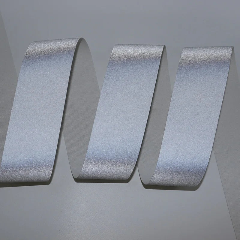 5cm Silver Grey Flame Retardant Reflective Fabric Tape Fire Proof Reflective Strip Worker-Resistant Fire Retardant Material