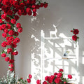 SZ04 Wedding Decorative Silk Peony Flowers Wholesale Long Stem Silk Roses Red Peonies Artificial Silk Flower