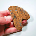 HY Hot sale natural massage stone mookaite jasper scraping plate jade gua sha tools heart