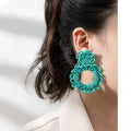 Wholesale Fashion Boho Style Handmade Beaded Earrings Colorful Flower Seed Bead Earrings for Women