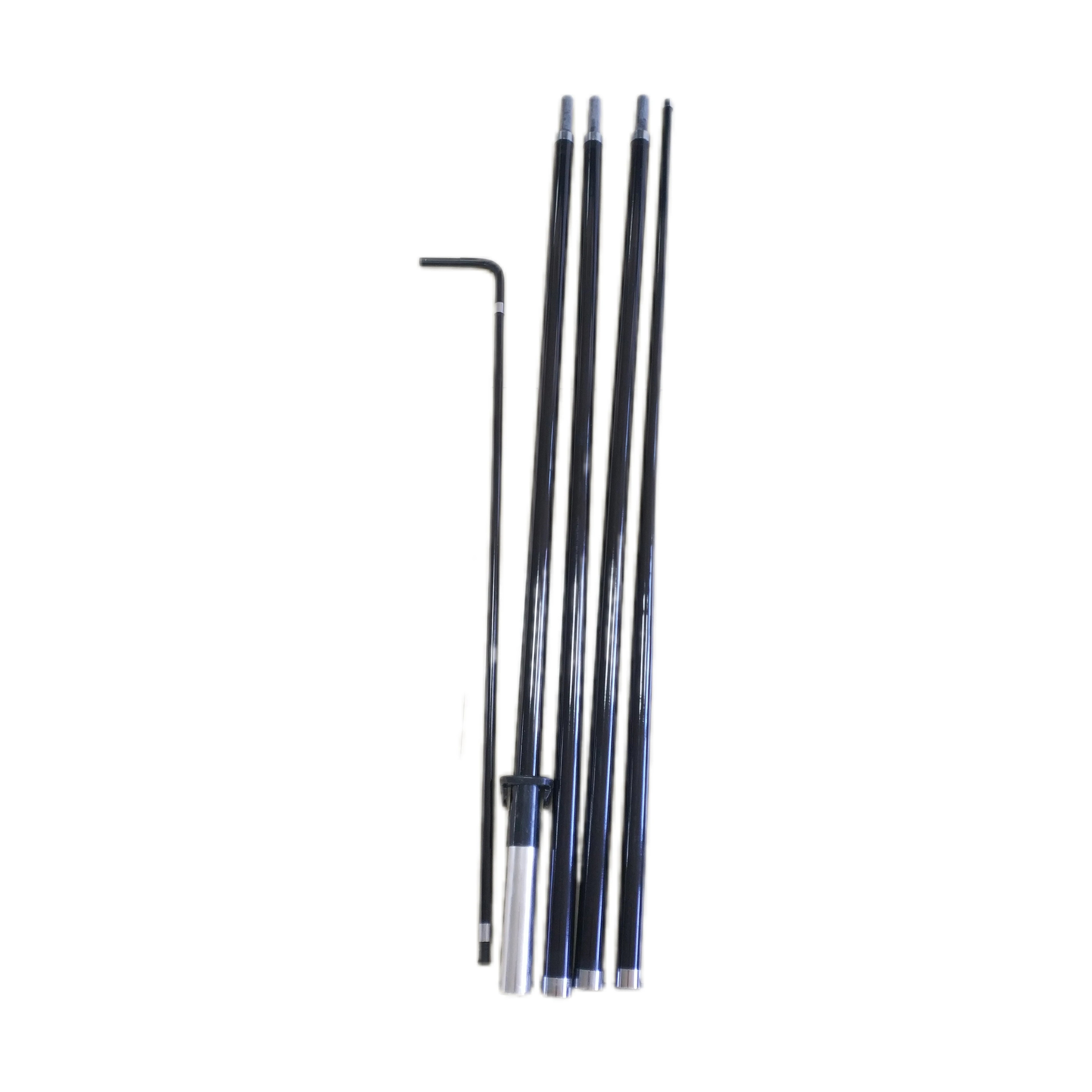 Top Quality Wind Resistance Custom Full Fiberglass Teardrop Feather Rectangle Flagpole