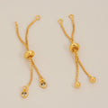 14K & 18K Gold Plated Round Zircon Extension Chains DIY Box Chain for Jewelry Making