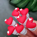 New Design Heart Cured Lash Cleaning Brush With Travel Tubes Disposable Mascara Test Tube Brush