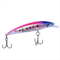 Hot Selling 80mm 5.3g Plastic Artififial Distance Throwing Trolling Sea Bass Bait Floating Minnow Fishing Lure for Saltwater