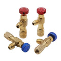 Manual Control Valve for Air Conditioning Gas Refrigerant Retention with R410 & R22 Compatibility