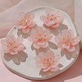Wholesale Light Luxury Glass Small Flower Style Semi-finished DIY Handmade Jewelry Decoration Materials