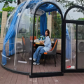 Full House Prefab Bubble Glamping Snow Geodesic Dome Tent Polycarbonate Bubble House